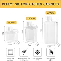 Vista 2 de Contenedor para Cereales y Dispensador de Almacenamiento de Arroz - Organizadores Herméticos de Almacenamiento de Alimentos, Contenedores