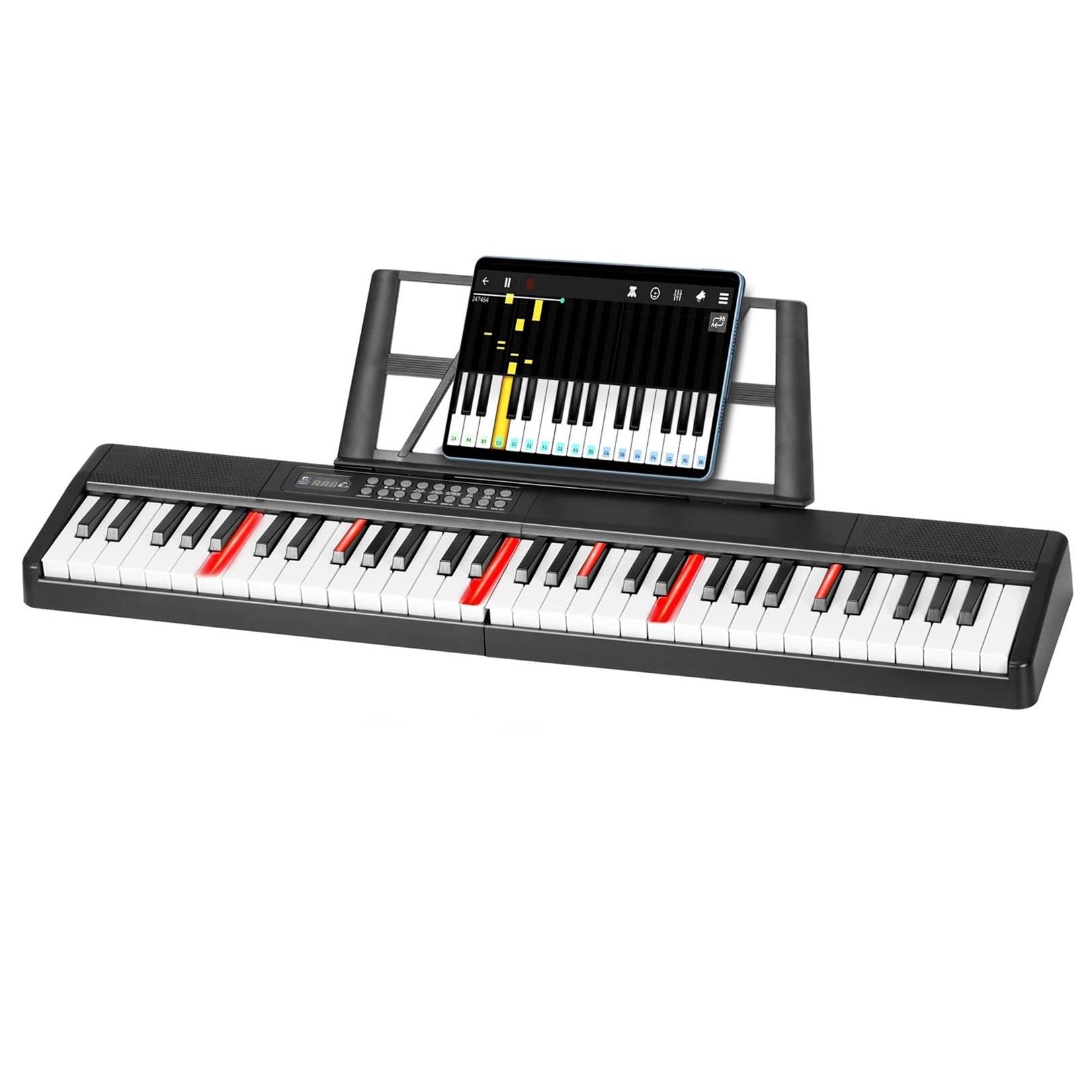 Elektroniczny Instrument Fortepianowy 61 Klawiszy Przenośnego Składanego Fortepianu 1000 Tonów 150 Utworów Demonstracyjnych