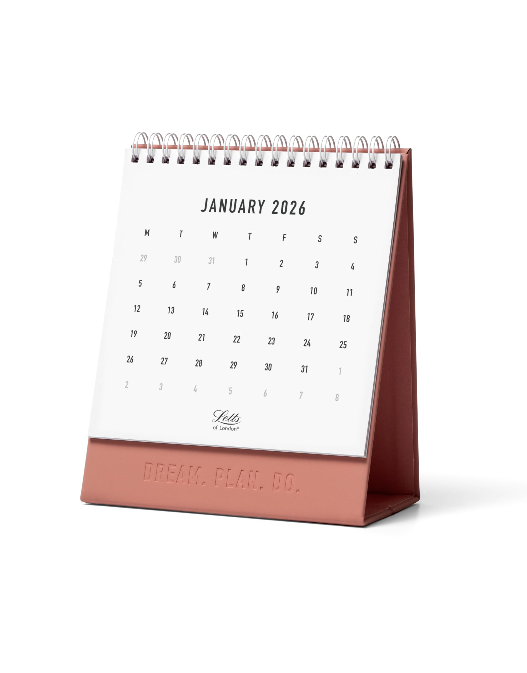 Letts of London Conscious 2026 Desk Calendar - Clay 26-082343