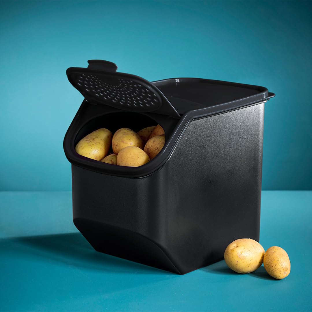 Tupperware PotatoSmart 8,3L - Innovativer Kartoffelbehälter mit optimaler Luftzirkulation - bis zu 5kg Kartoffeln lagern - Stapelbares Design - spülmaschinenfest