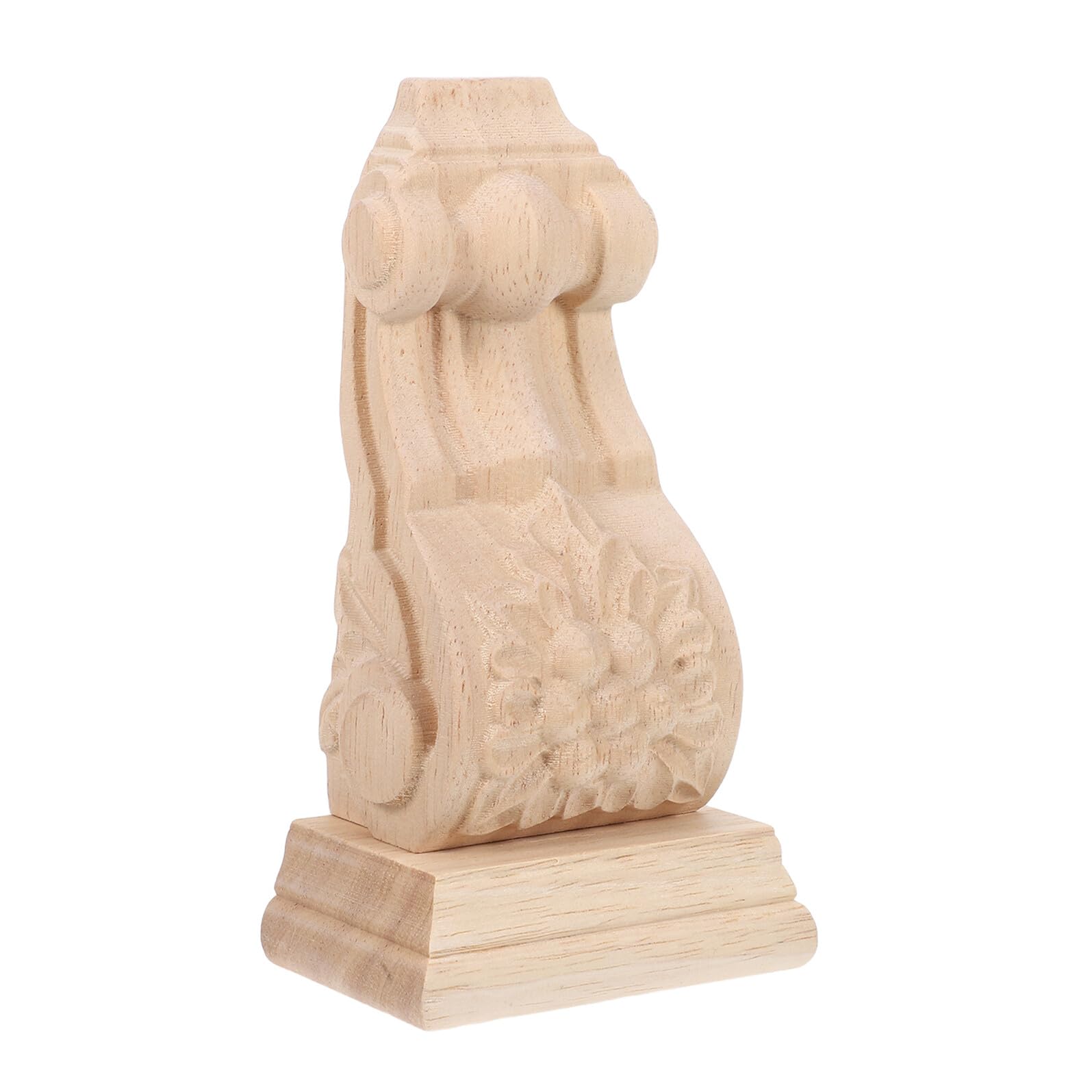 Ménsula de madera tallada beige estilo europeo soporte vigas para salones 8