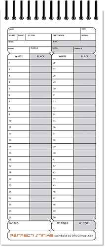 Miniatura 2 de Libro de puntuaciones de ajedrez perfecto con reglas e instrucciones de puntuación. Resistente. Calidad de archivo. Ideal para práctica y