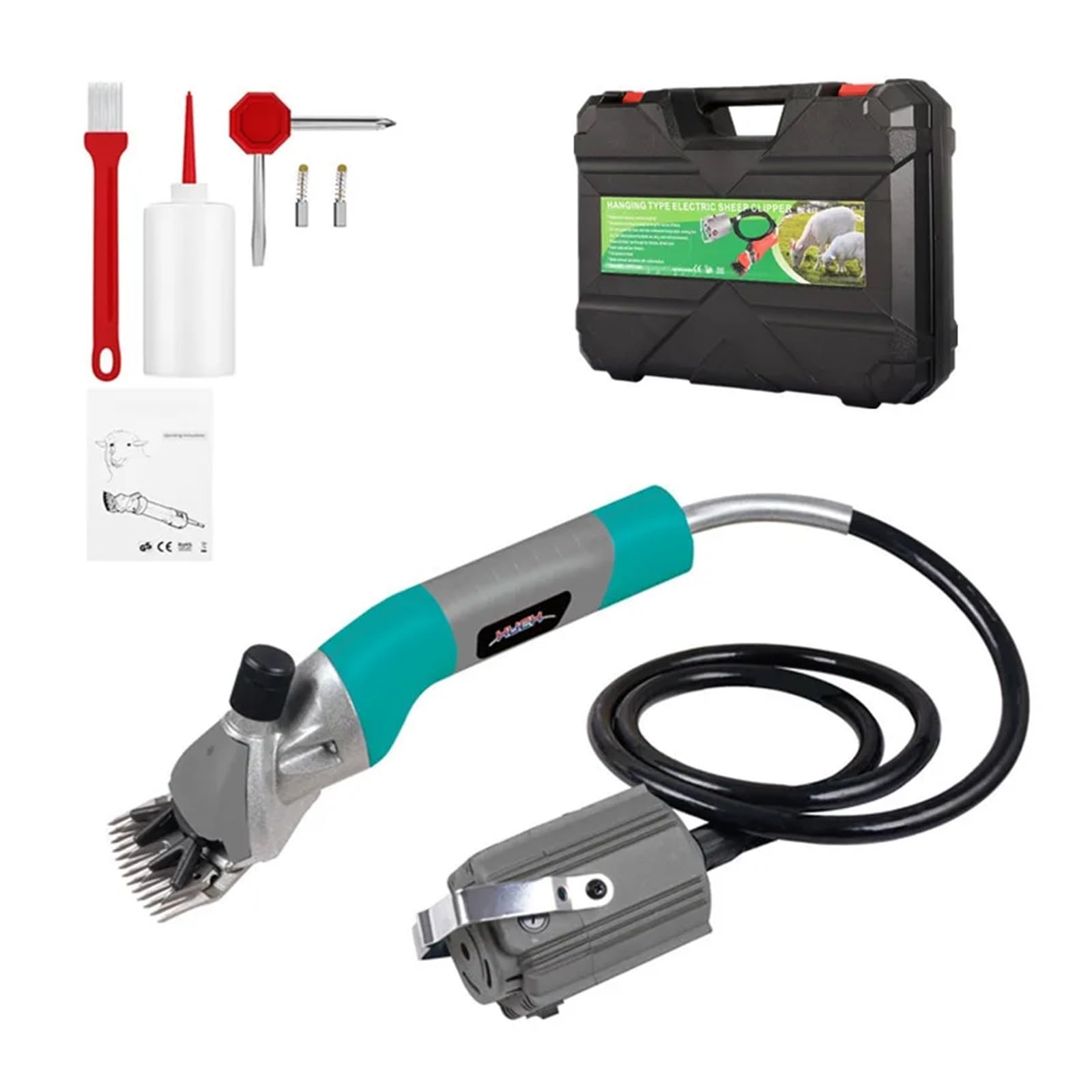 Gqnblvhzupdm 3Pcs Rotate Flexible Shaft Electric Sheep Shearing Clipper Scissor Goat Shears Machine With Blade Grinding Grinder Sharpener,Powertools(3Pcs)