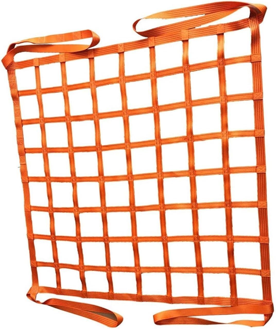MaiBuL LNNW Frachthebenetz – Gurtbandnetz – Frachtschlingennetz, Kajak-Deck-Gepäcknetz, Last 0,3–3,5 t zum Be und Entladen von Fracht (Size : 2X2M/Mesh 15cm/Load 2t)