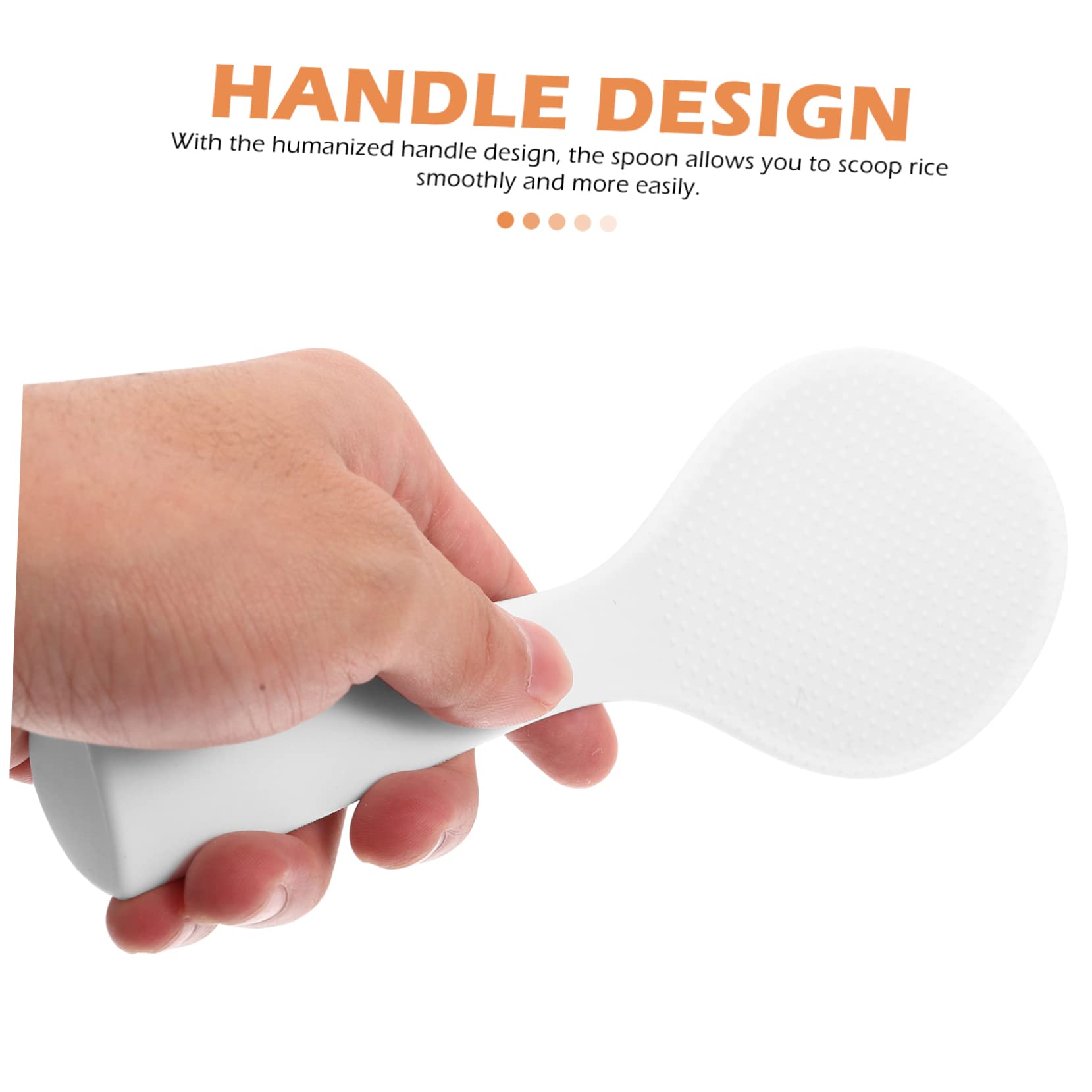 MAGICLULU 4pezzi Cucchiaio Di Riso Silicone Antiaderente Paletta Freestanding Per Cucina Manico Ergonomico Utensile Per Servire Riso e Pasti