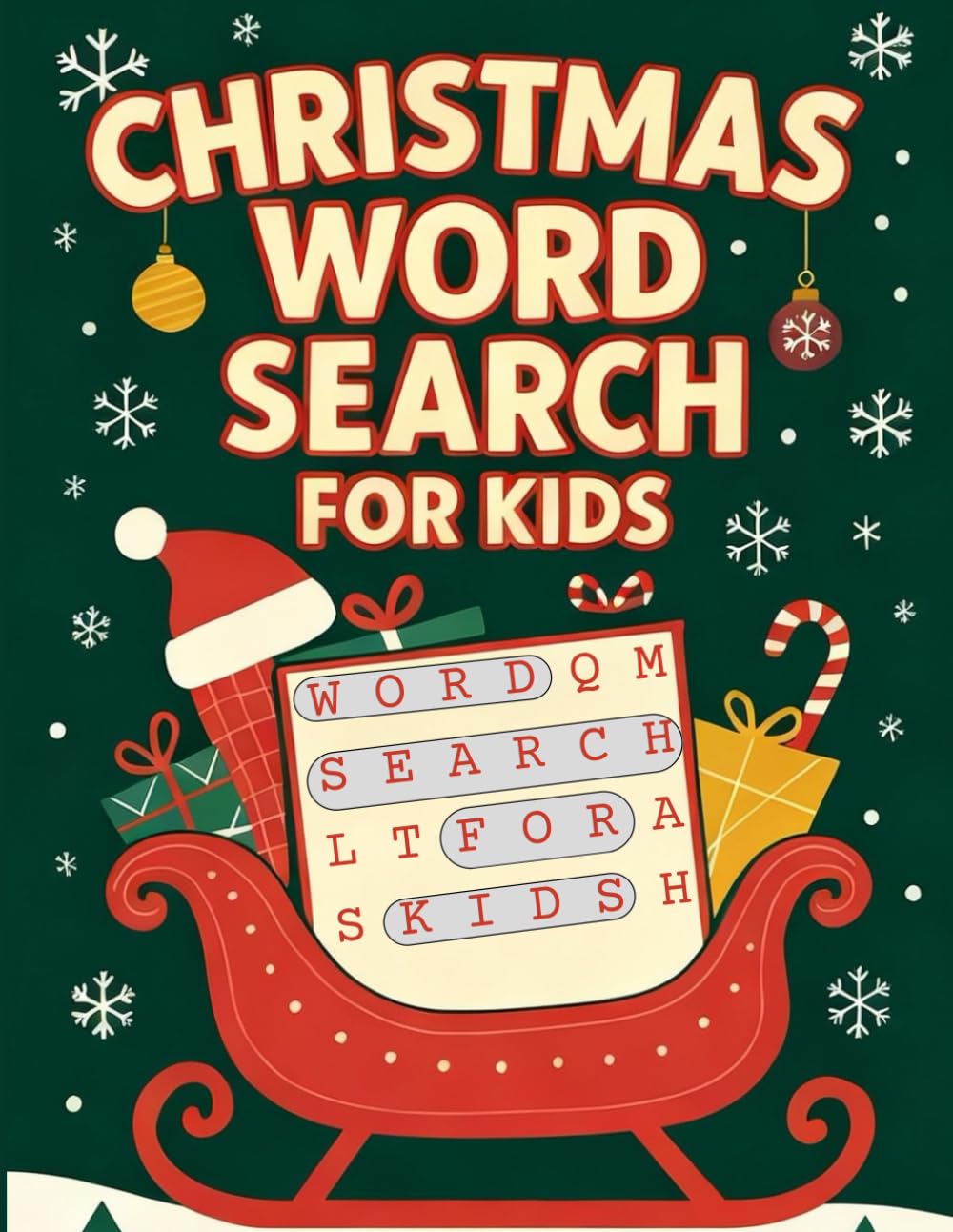 Christmas Word Search & Maze Activity Book For Kids Ages 8–12: 50 Word Searches, 20 Mazes For Christmas Puzzle Fun