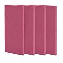 Timber Acoustics® | Sound Absorption Panels | Rockwool® | Pine-wood | Room Acoustics & Soundproofing | 2' x 4' x 1" [SET OF 4] NRC > 0.90 (Wine) gallery image