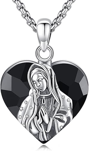 Collar con colgante de San Miguel, San Cristóbal, San Patricio, San Juda, San Benito, San José, plata de ley 925, medalla de amuleto de protección