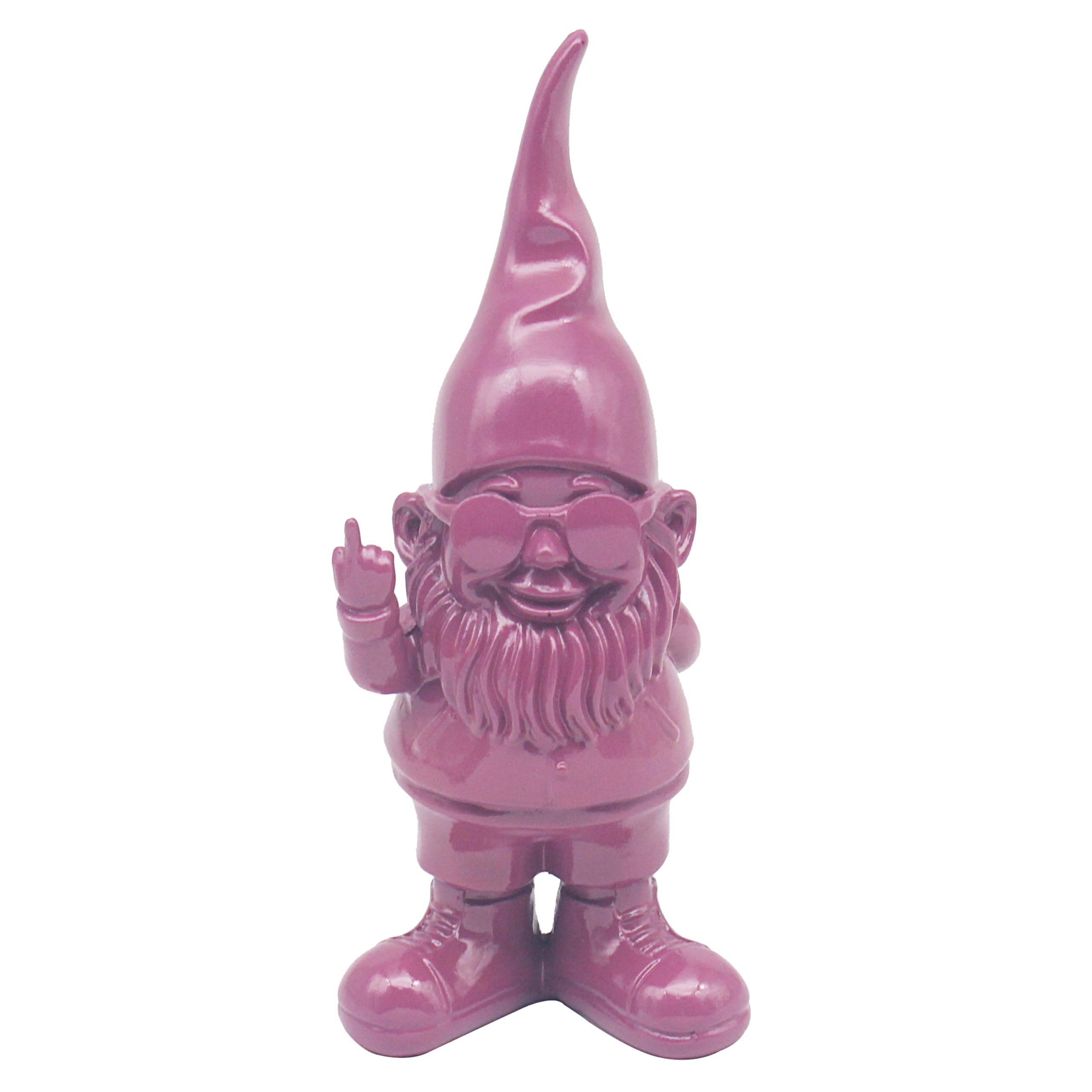 Lesser & Pavey Gnomes Home Decor Figurines & Ornaments For Home & Office | Decorative Home Accessories Statues For Indoor & Outdoor | Lovely Gifts for Women & Men Swearing Purple 15 Cm