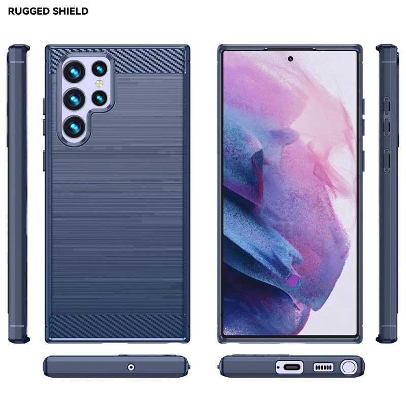 Image of Basic Case for Samsung Galaxy S21 Ultra (Carbon Fibre Blue)