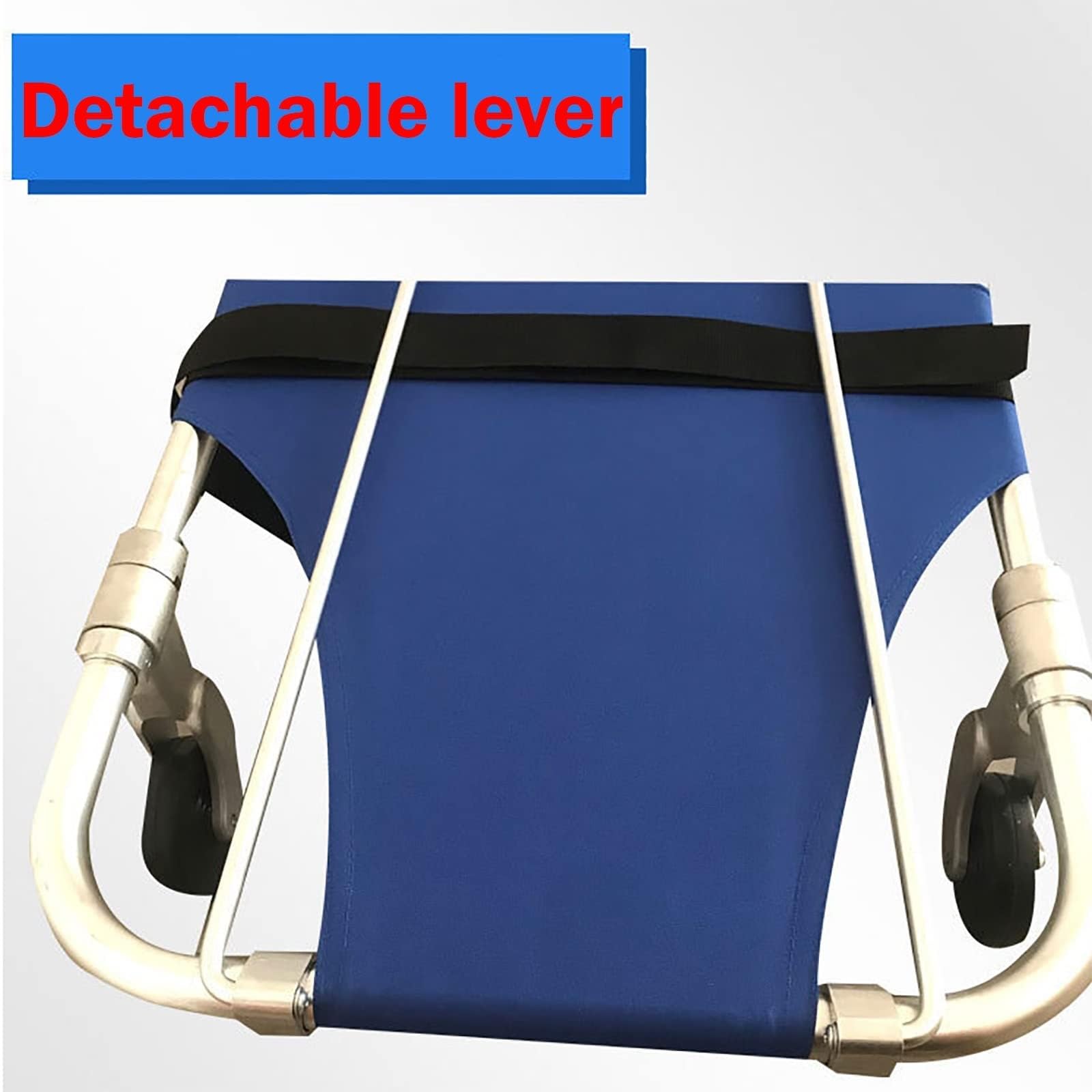 Civière Médicale Civière pliable, civière médicale, civière d'urgence avec 4 roues et ceinture de sécurité, civières et brancards, civière d'ambulance, capacité de charge de 220 lb