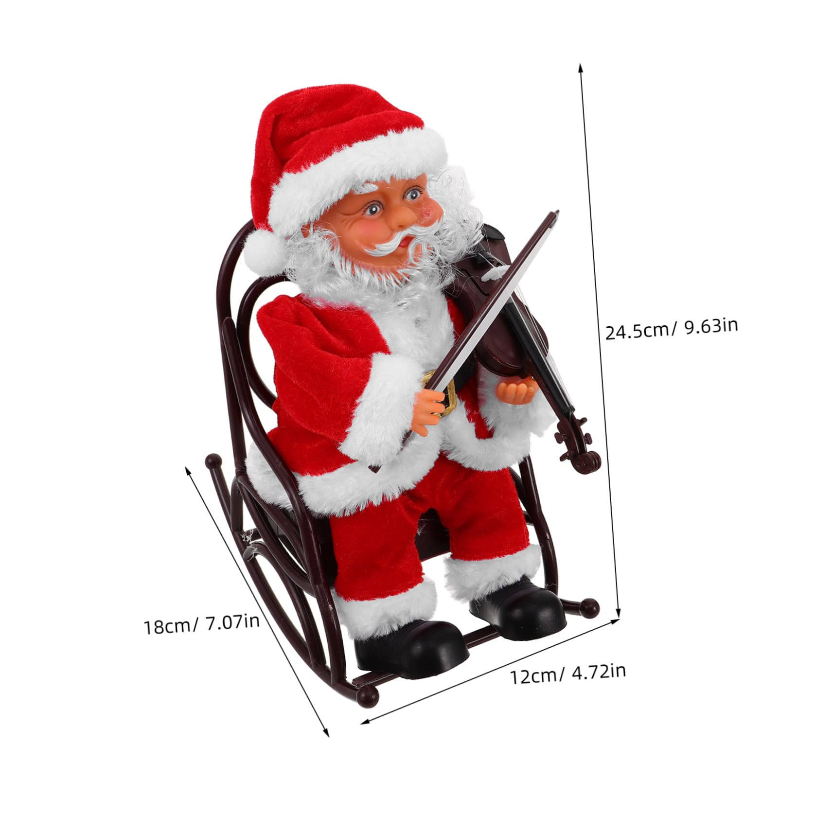 Hohopeti Muñeco Eléctrico De Papá Noel Juguetes De Fiesta Juguete Navideño Muñeco Navideño De Papá Noel