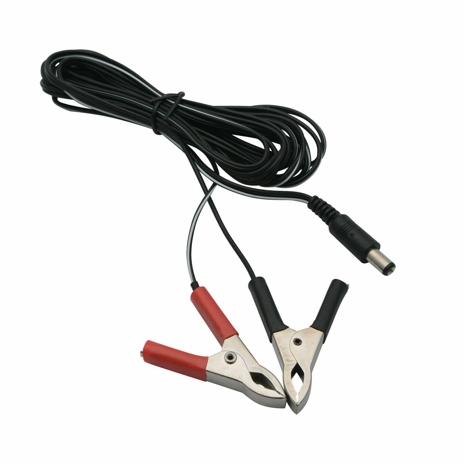 Baceyong Alimentatore di ricarica a batteria da 12-24 V 5 W per auto, barca, yacht, presa accendisigari, pannello solare con clip per batteria