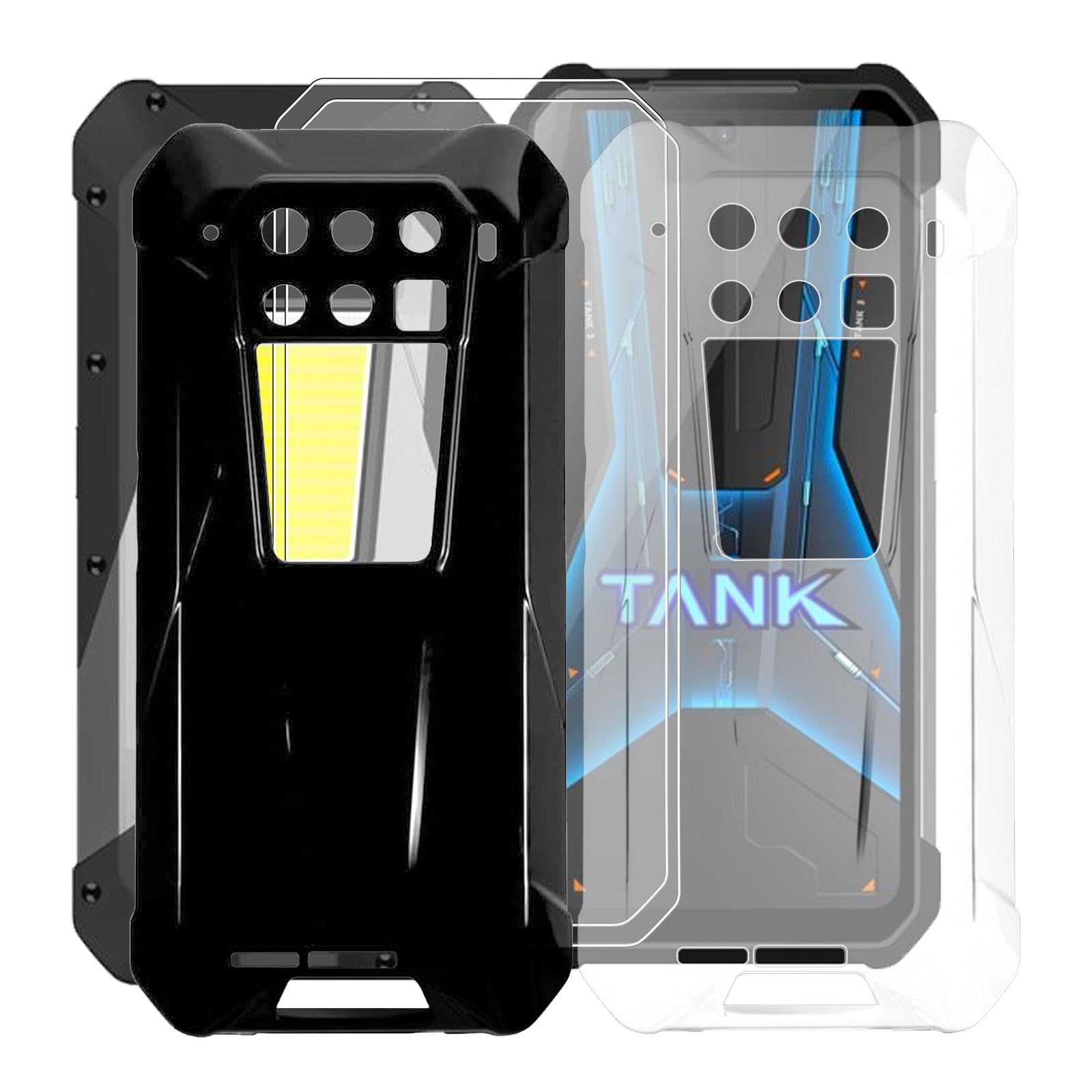 Phone Case For Unihertz 8849 Tank 3 Pro (6.79") Case With 1 X Tempered