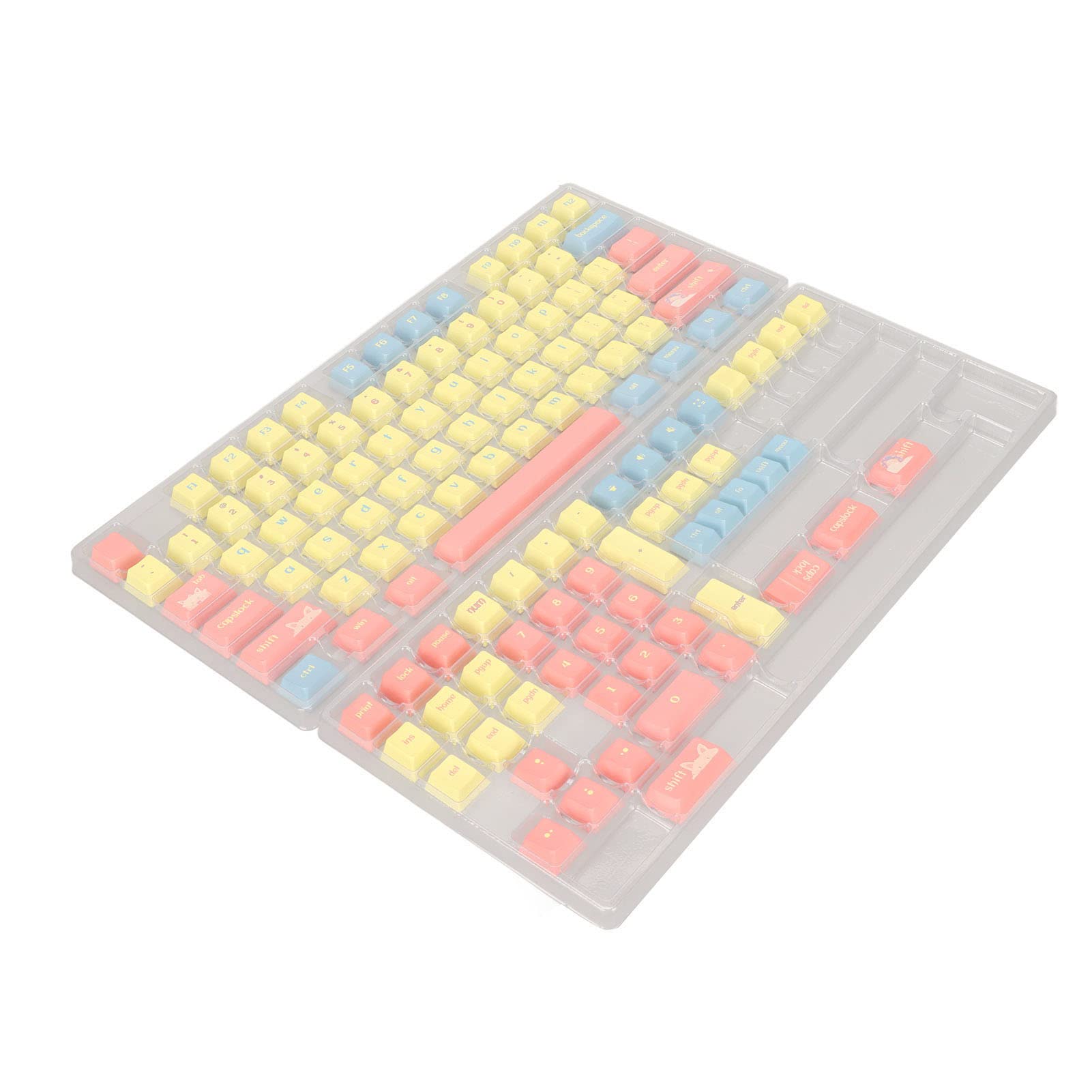 Aramox PBT Tastiera Copritasti 124 Tasti, Sublimazione a Coloranti