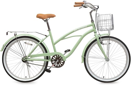 Miniatura 7 de ACEGER Bicicleta de playa de 26 pulgadas para mujer, velocidad única y 7 velocidades, varios colores