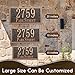 Personalized Address Plaque Sign Cast Metal - Custom House Number Plaque Sign,House Address Numbers for House Address Outside,Store,Yard,Garage,Apartment,Thick Rust-Free,Fade Resistant,Any Font (13''