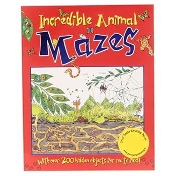 Paperback Incredible Animal Mazes (Maze & Puzzle Books) Book