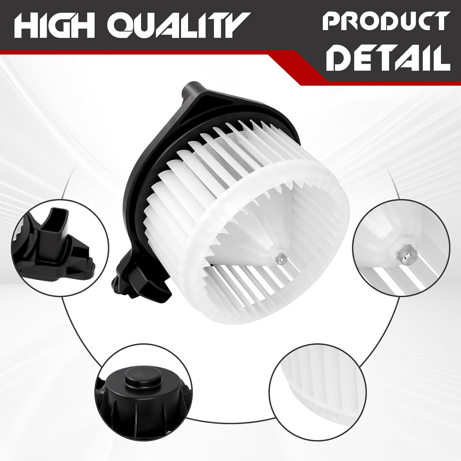 HVAC A/C Heater Blower Motor with Fan Cage, Compatible with 2005-2015 Toyota Tacoma, Replace# 87103-04043, 87103-04044