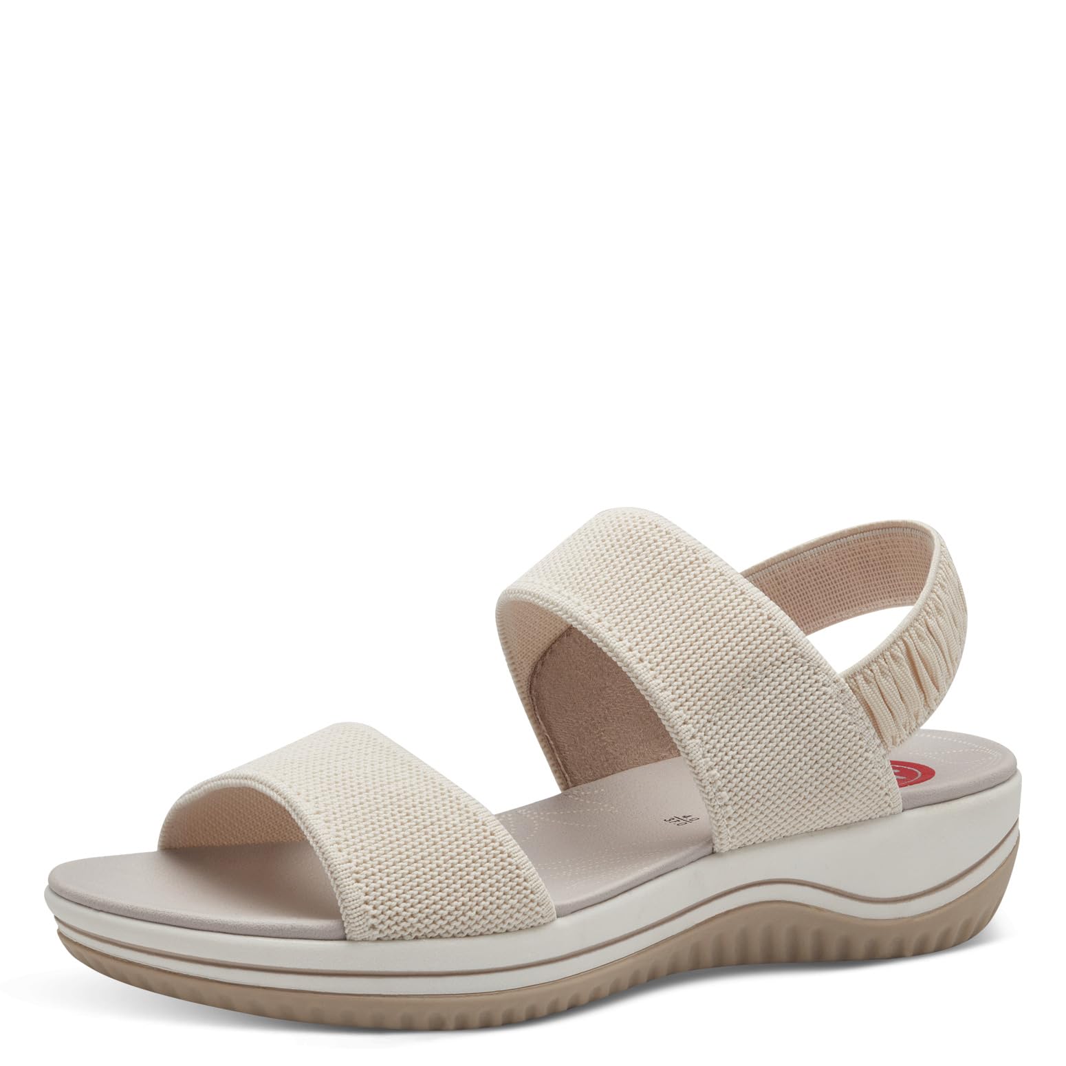 Jana Coshy Women’s Flat Sandals Stretch Vegan, Offwhite, 5 UK