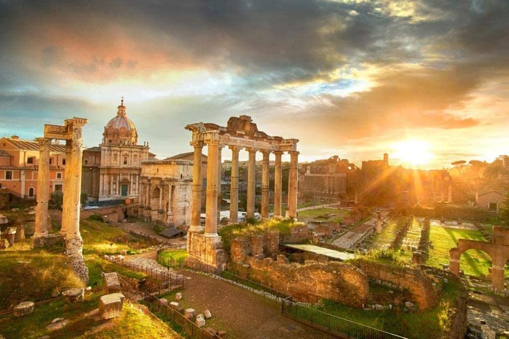 Puzzle unique de 5000 pièces ruines romaines fini les pièces manquantes