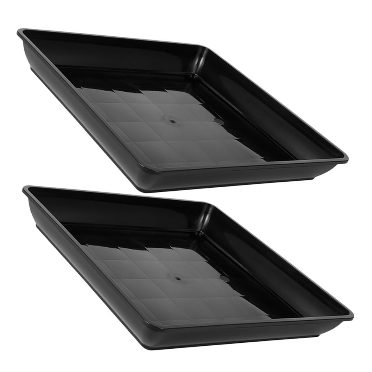 Amazon | GANAZONO プラスチック製 植物用トレイ 9.84インチ角 屋内鉢