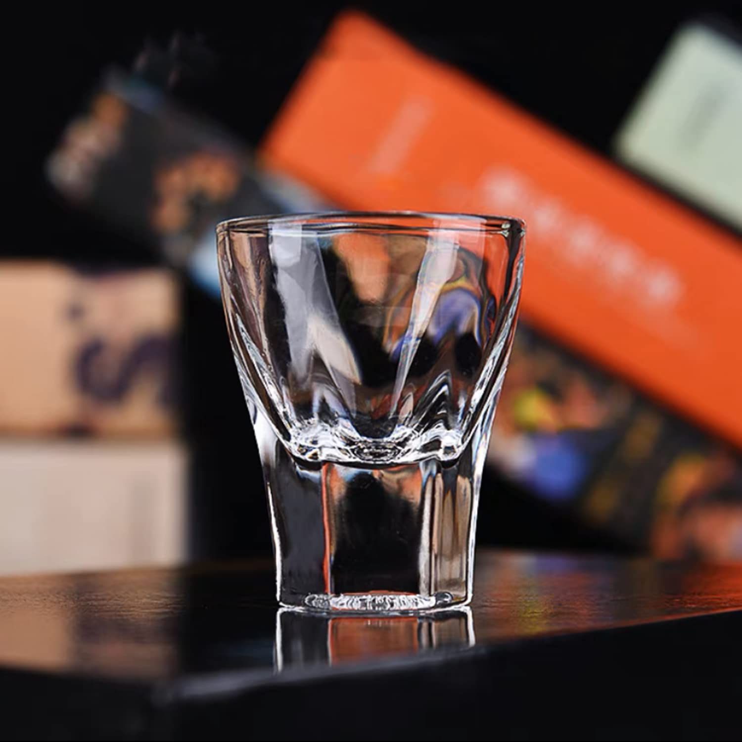 QAPPDA Vasos de chupito de 1.5 onzas, vasos de chupito de base pesada de 50 ml, juego de 40 vasos de chupito transparentes y duraderos, vasos de tequila para vodka, licor, espresso
