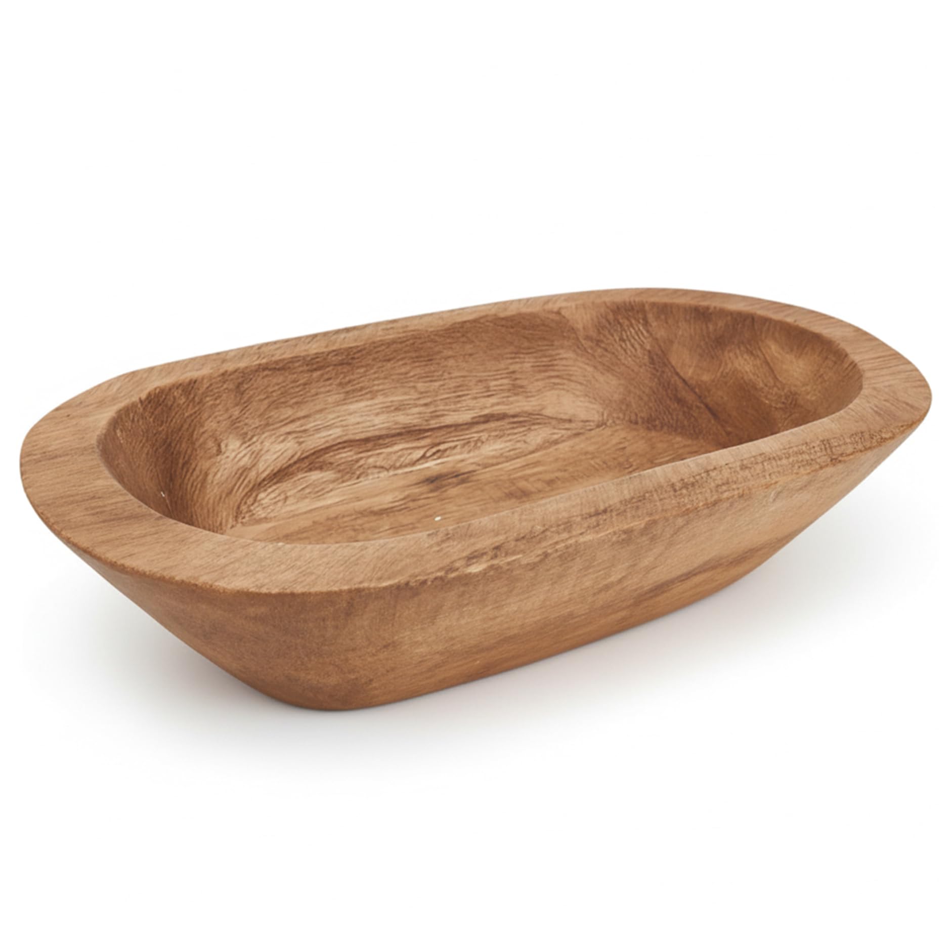 Hotainoys Assorted Color Wooden Candle Bowl, Rustic Decorative Wooden Bread Bowl For Bread Making Dining Room Table Centerpiece Home Decoration, 8.7X5.1x2in Candle