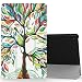 All-New Fire HD 8 Case (2017/2016 Release,7th/6th Generation),Zerhunt Slim Premium Leather Standing Protective Cover With Auto Wake / Sleep, Lucky Tree