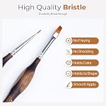 Nicpro Miniature Paint Brushes - 15PCS Model Paint Brush Set with Nylon Case for Acrylic Oil Watercolor, Micro Detail Paint Brushes for Model, Miniature Painting, Fine Detailing, Paint by Numbers
