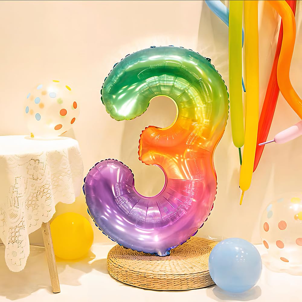 Foil Globo Número 5 Azul 40" (101cm), Inflable Helio o aire, Gigante Numeros 0-9, 10-19, 20-29, 30-100, Grande Globos Decoración para La Boda Aniversario y Cumpleaños Fiestas — view 433