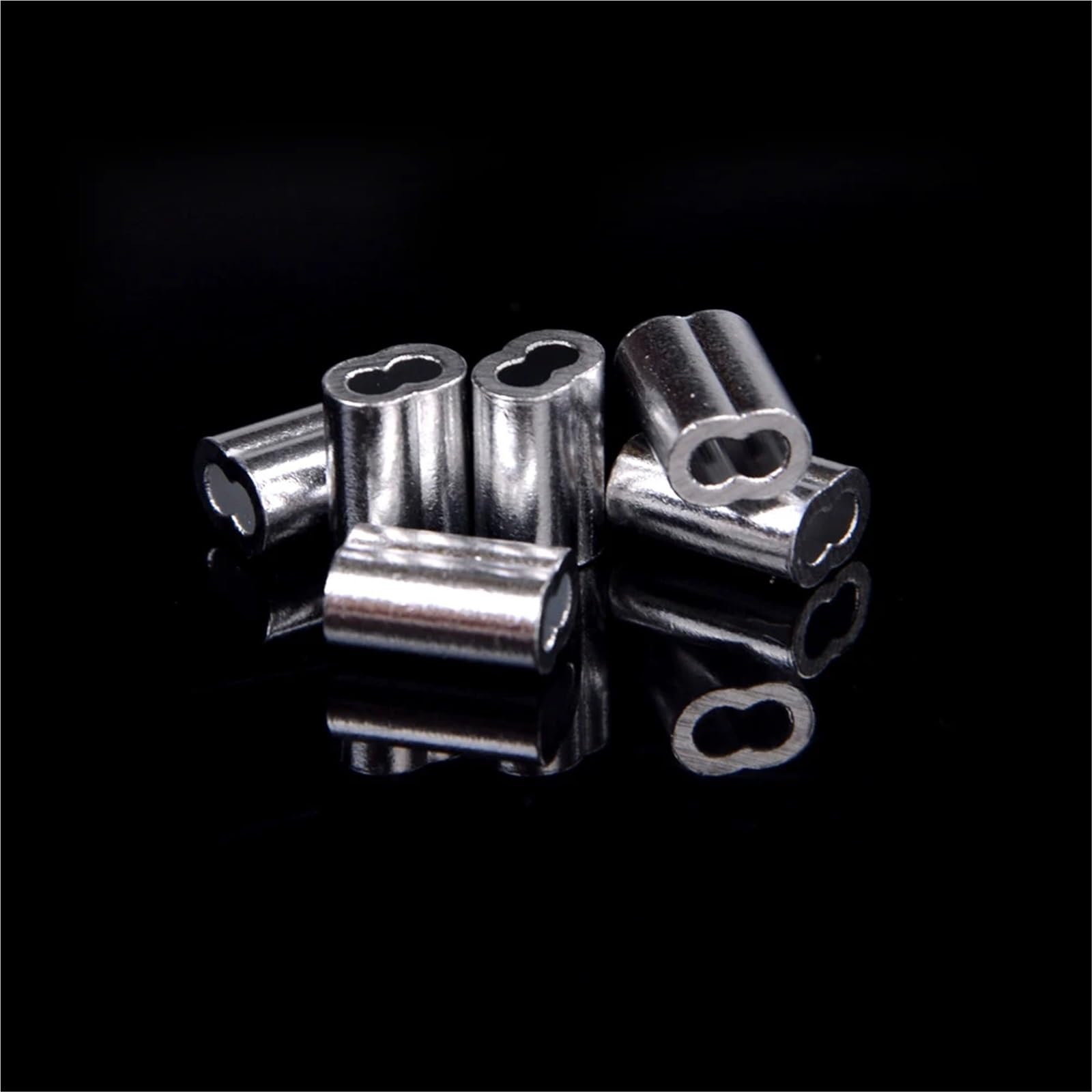 Puntali, Manicotti a crimpare for cavi 200 pezzi 1,5 mm for fune in lega di alluminio Raccordi a clip Ferrula ad anello