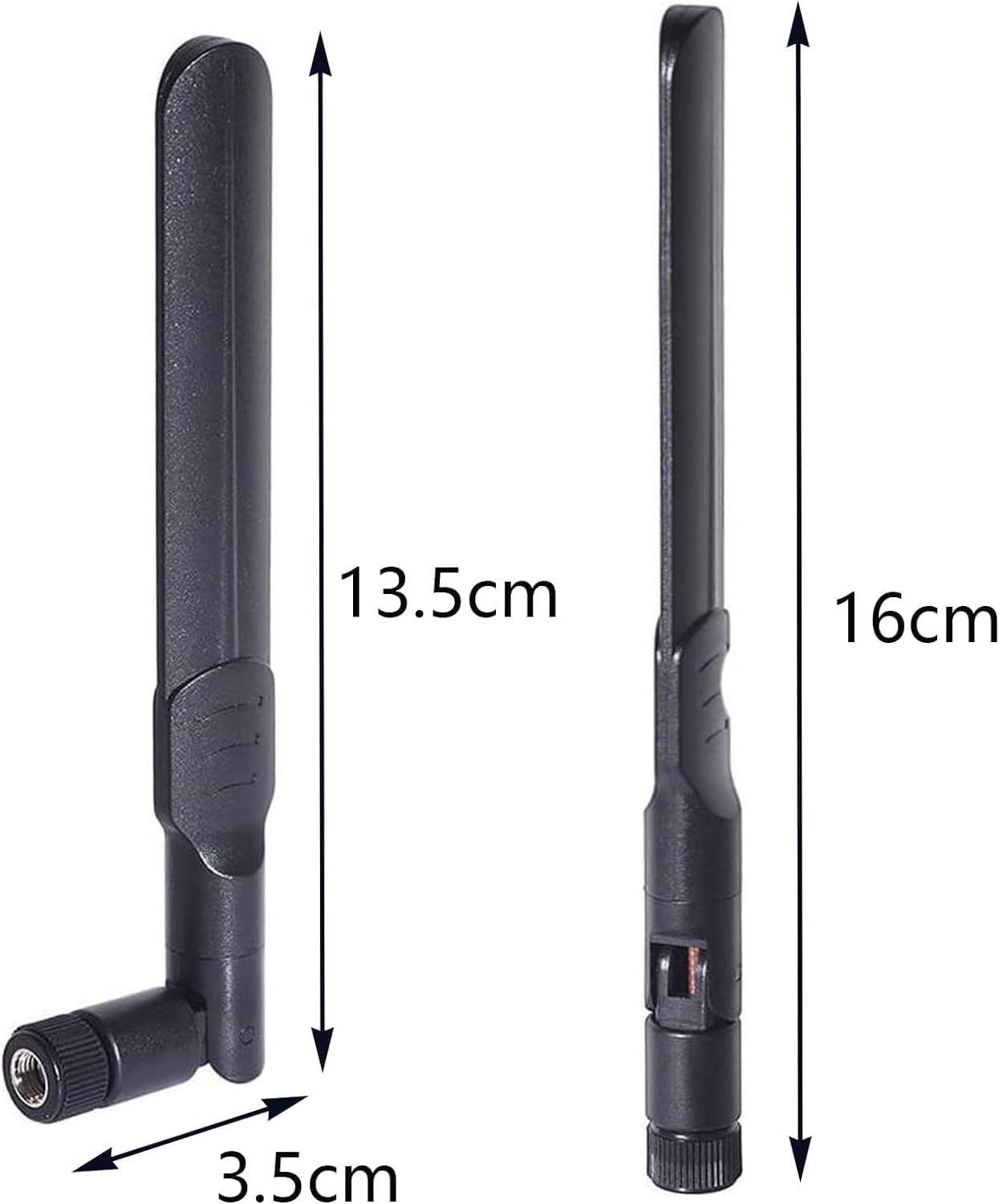 GERUI Antena WLAN 2,4 GHz 5 GHz 5,8 GHz 8dBi RP-SMA antena wtykowa i 28 cm U.FL IPX IPEX MHF4, gniazdo przedłużające, 3-pak