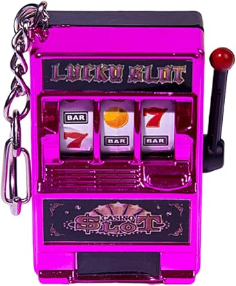Pocket Casinos Miniature Fruit Slot Machines Keychain Bag Pendant Entertainment Accessory Children And Adults Novelty Toy Keychain