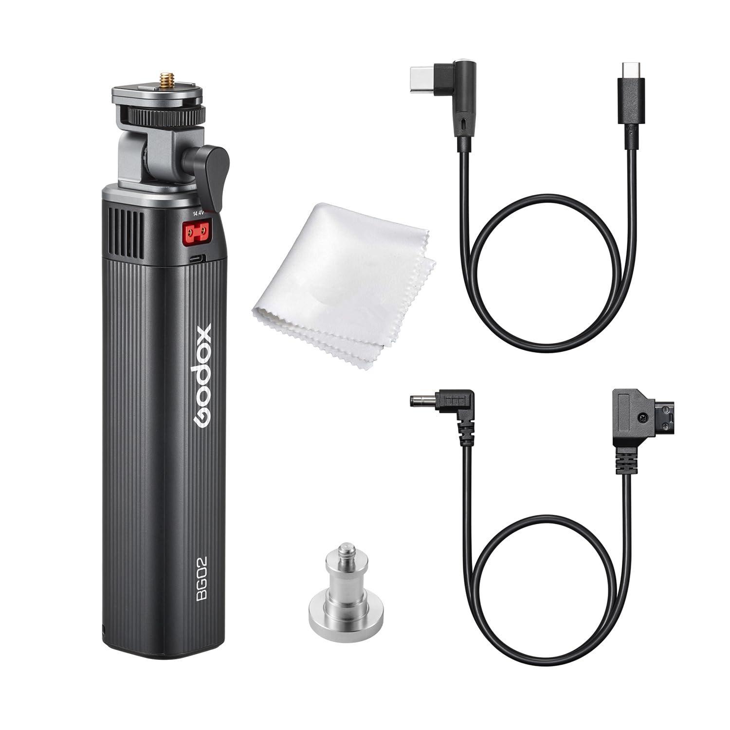 Godox BG02 Battery Grip, solution portable de 95 Wh pour Flash Godox AD100Pro, AD200 PRO II, AD300Pro et lumière vidéo LED ML100BI ML100R
