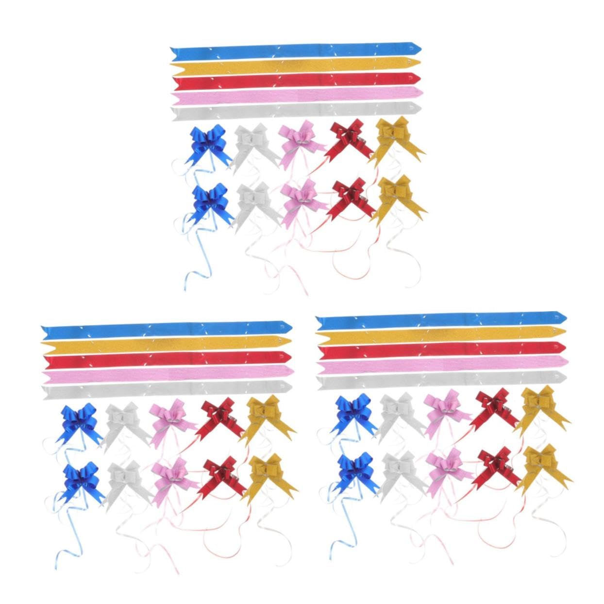KOMBIUDA 300piezas Pull Bows Brillantes para Decoración De Bodas Navidad Especiales