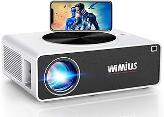 4K Projector, WiMiUS K3 9500L Video Projector 4K Native 1080P LED Projector 10000:1 Contrast Support 4K 300" Display Zoom Function Works with Fire TV Stick PC DVD PS4 Switch
