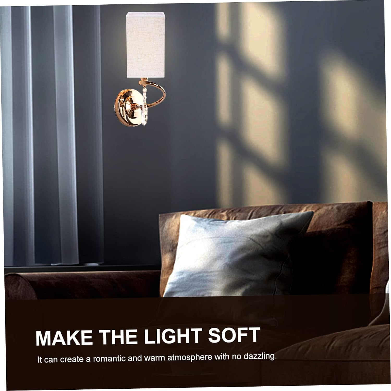 Gadpiparty Square Cloth Lamp Shade Creative Light Cover for Wall Floor and Ceiling Lamps Elegant Design Ash Material for Use