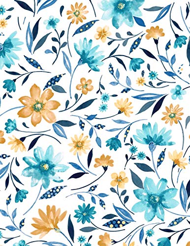 Covers For The Home Deluxe Elastic Edged Flannel Backed Vinyl Fitted Table Cover - Floating Floral Pattern - Oblong/Oval - Fits Tables Up To 48" W X 68" L #TOP5