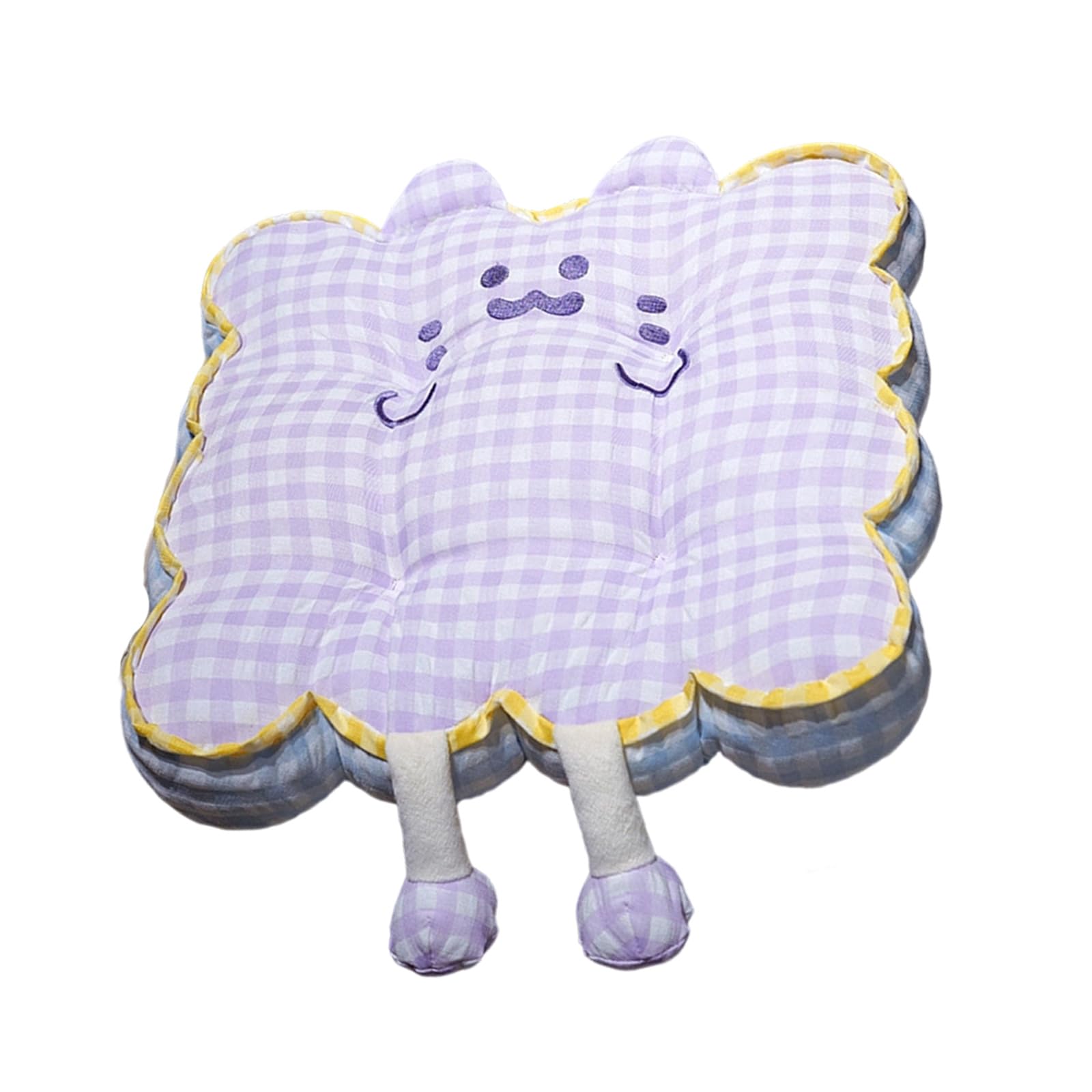 carotoe Multipurpose Checkered Cushion PP Cotton Filled Supportive Seat Pad for Sofa Floor Sitting Home Decors Accent Checkered Seat Cushion
