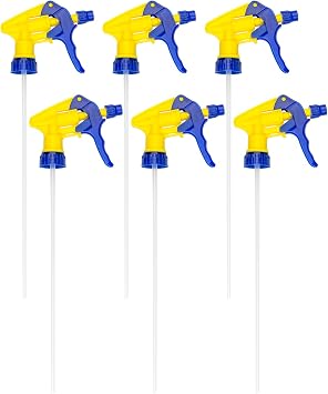 Trigger Spray Replacement for Water Bottle sprayers, Industrial Trigger Sprayer, Spray Bottle Trigger Pack of 6