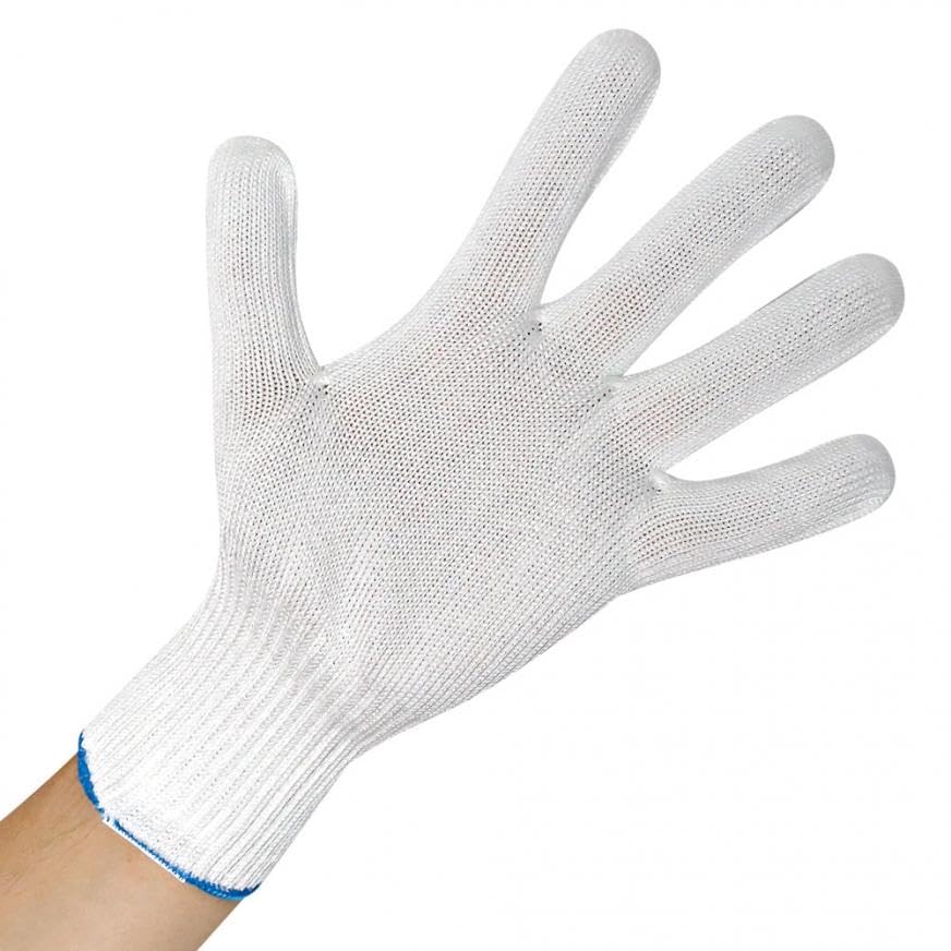 Franz Mensch 6 Stück Schlachthausfreund Schlachthausfreund CUTGUARD®, Schnittschutzhandschuhe, weiß, 8/M, L: 25cm, Karton, Schnittschutzhandschuhe, Baustellehandschuhe, Schnittfeste Handschuhe