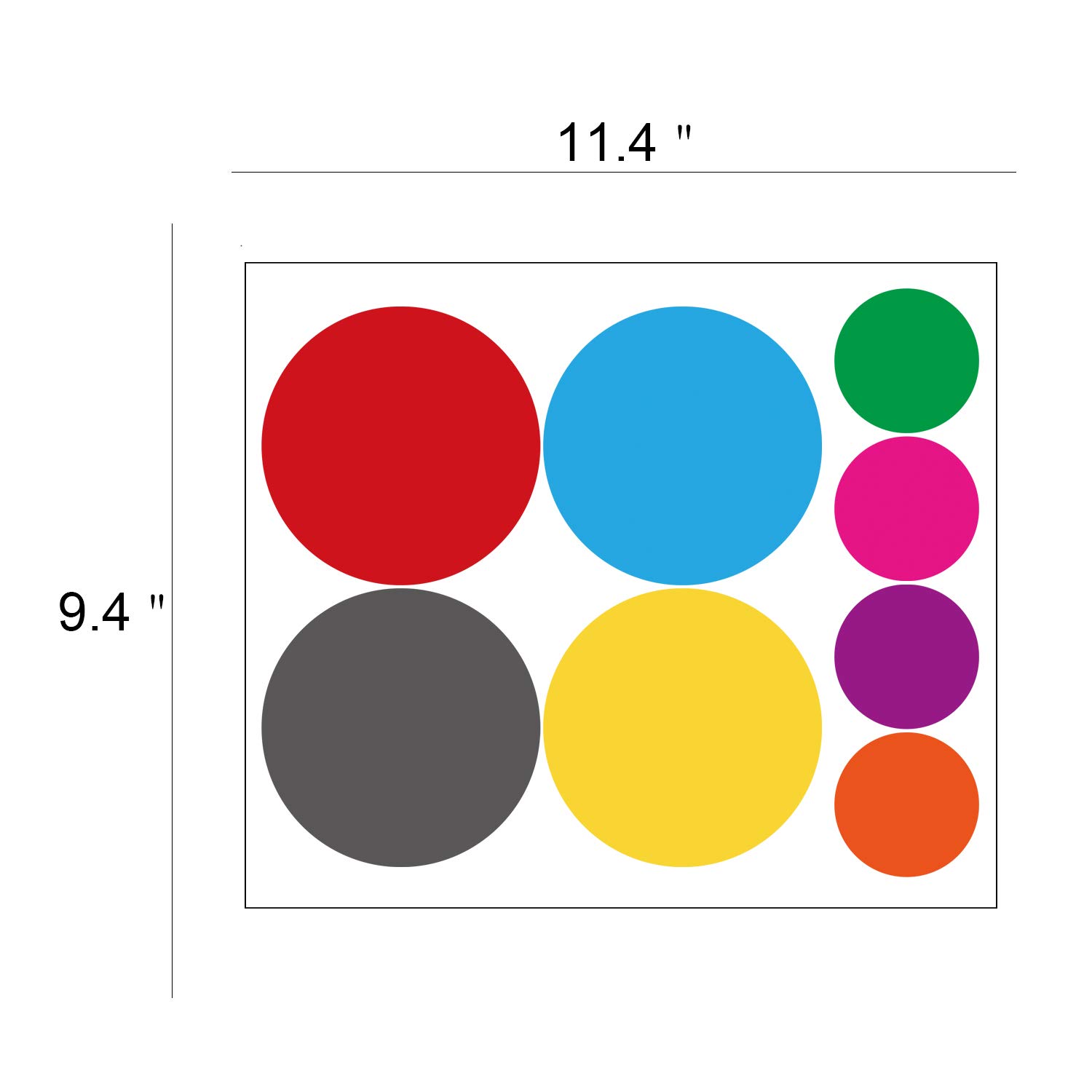 PARLAIM - Pegatinas de Pared para Dormitorio o Sala de Estar, diseño de Lunares, para niños y niñas (130 círculos)