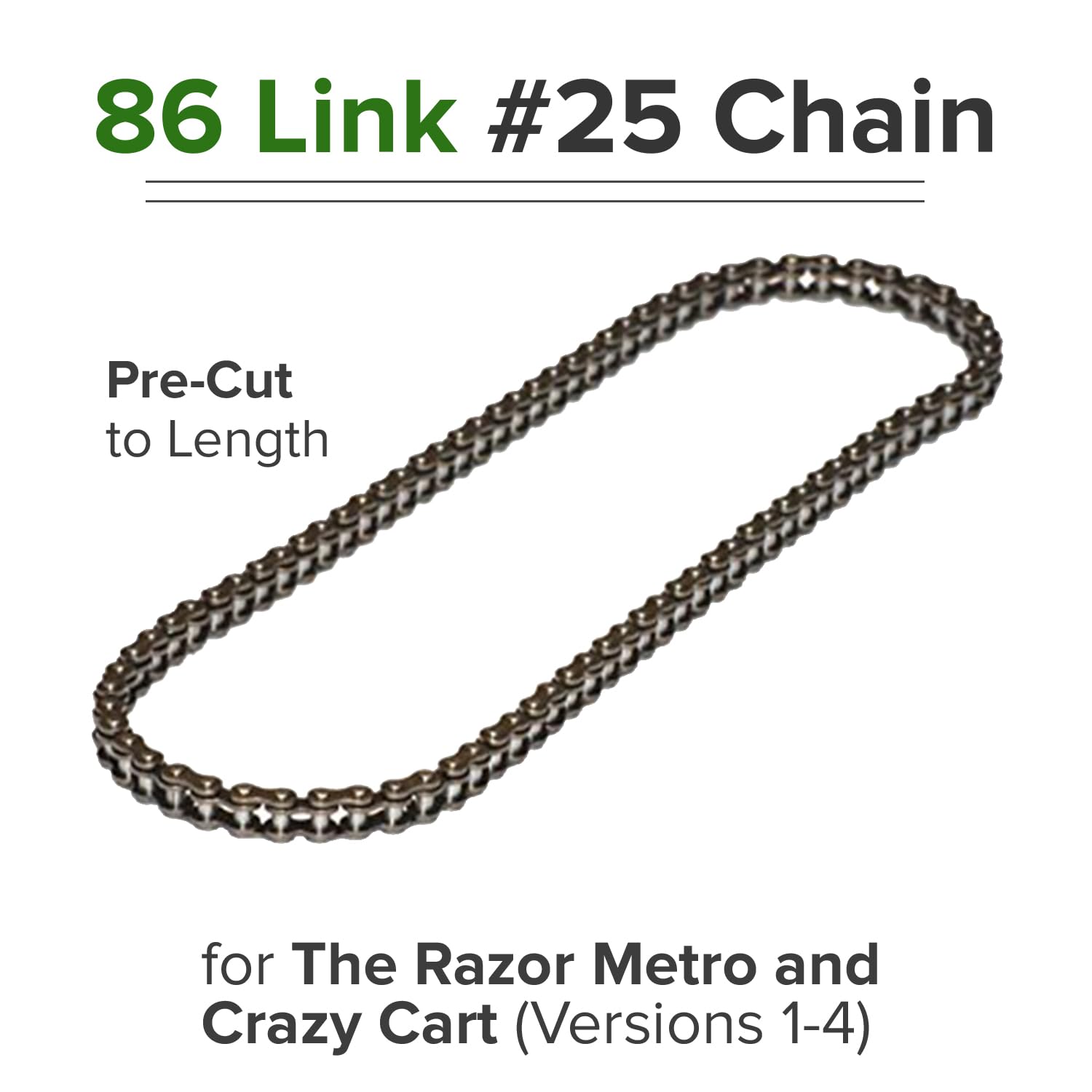 Amazon.com: AlveyTech 86 Link #25 Chain for The Razor Metro and
