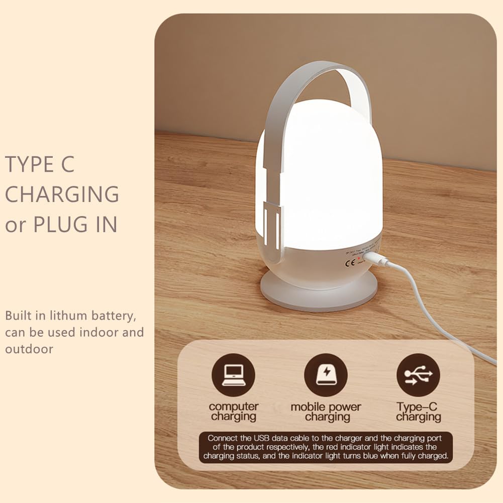 Faroles para cortes de energía, regulables, recargables, funciona con pilas, luces portátiles de camping al aire libre para senderismo, supervivencia de emergencia, paquete de 4
