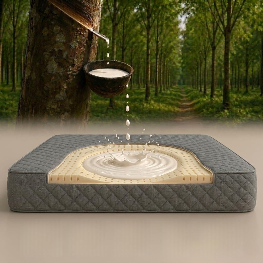 100% Natural Latex Orthopaedic Mattress | 4-Layer Breathable Eco-Friendly Design | Medium Firm Back Support Mattress for Spine Care | 10 Years Warranty | 70 * 35 * 4 Single-image-38