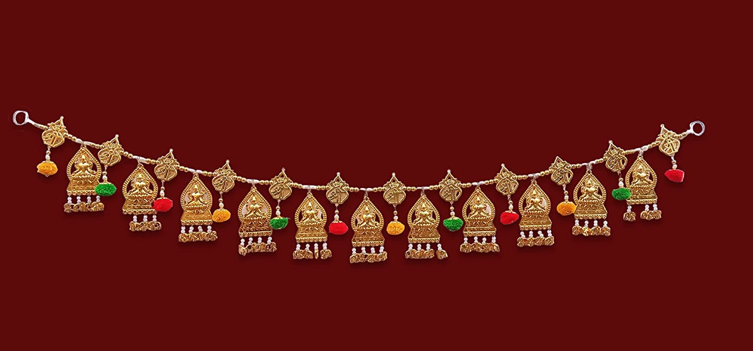 Toran Bandarwal Shree Laxmi Devi Kalash pour Décoration de Porte d'Entrée