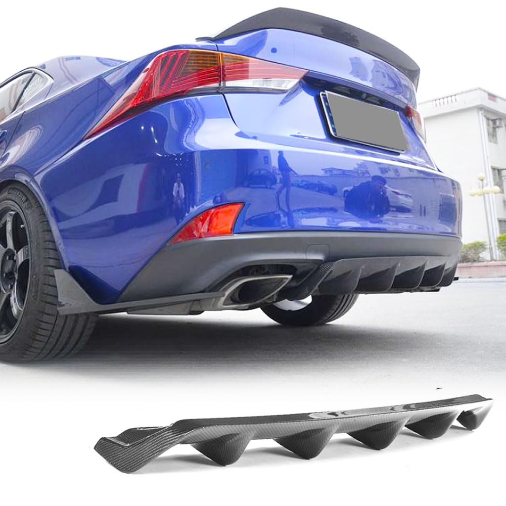 IS250 Bumper Lip MCARCAR Real Carbon Fiber Rear Diffuser For Lexus IS ...