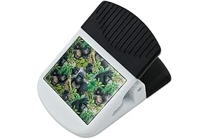 Gorilla Forest Family Pattern Refrigerator Magnets, Magnetic Hooks Fridge Note Snack Clips