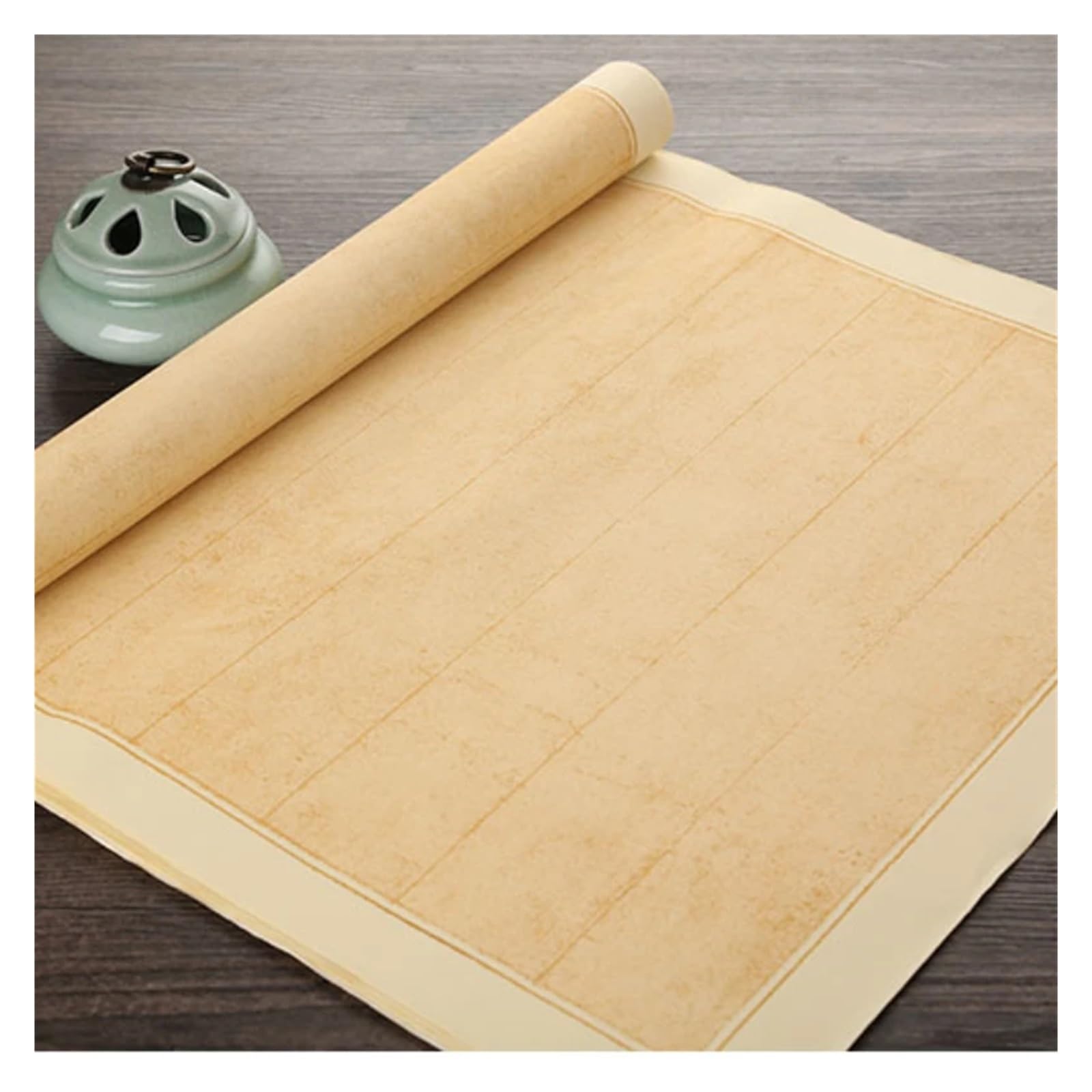 MIUYTRN Chińska kaligrafia specjalna półdojrzały papier ryżowy pędzelek do zdobień konkurs kaligrafii Batik Retro Xuan kopia papieru pisma święte Papier cuicui(B 5cm)